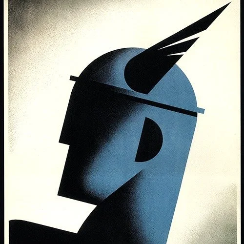 Ye Gods! This striking Art Deco poster was used for an exhibition at the Victoria &amp; Albert Museum in the summer of 1931. The streamlined image of Mercury, the winged messenger of the gods in Roman mythology, was appropriate for an exhibition of p