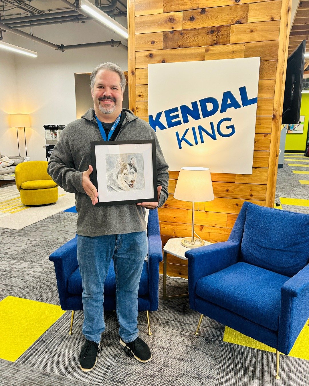 Congratulations to our Client Appreciation Lunch raffle winner, Cory Abernathy from Anderson! Cory won a custom watercolor painting by our CEO, Drew Loboda. He chose to honor his dog Atlas in the painting. 🐕🎨🖌️

Thanks for being a great client Cor
