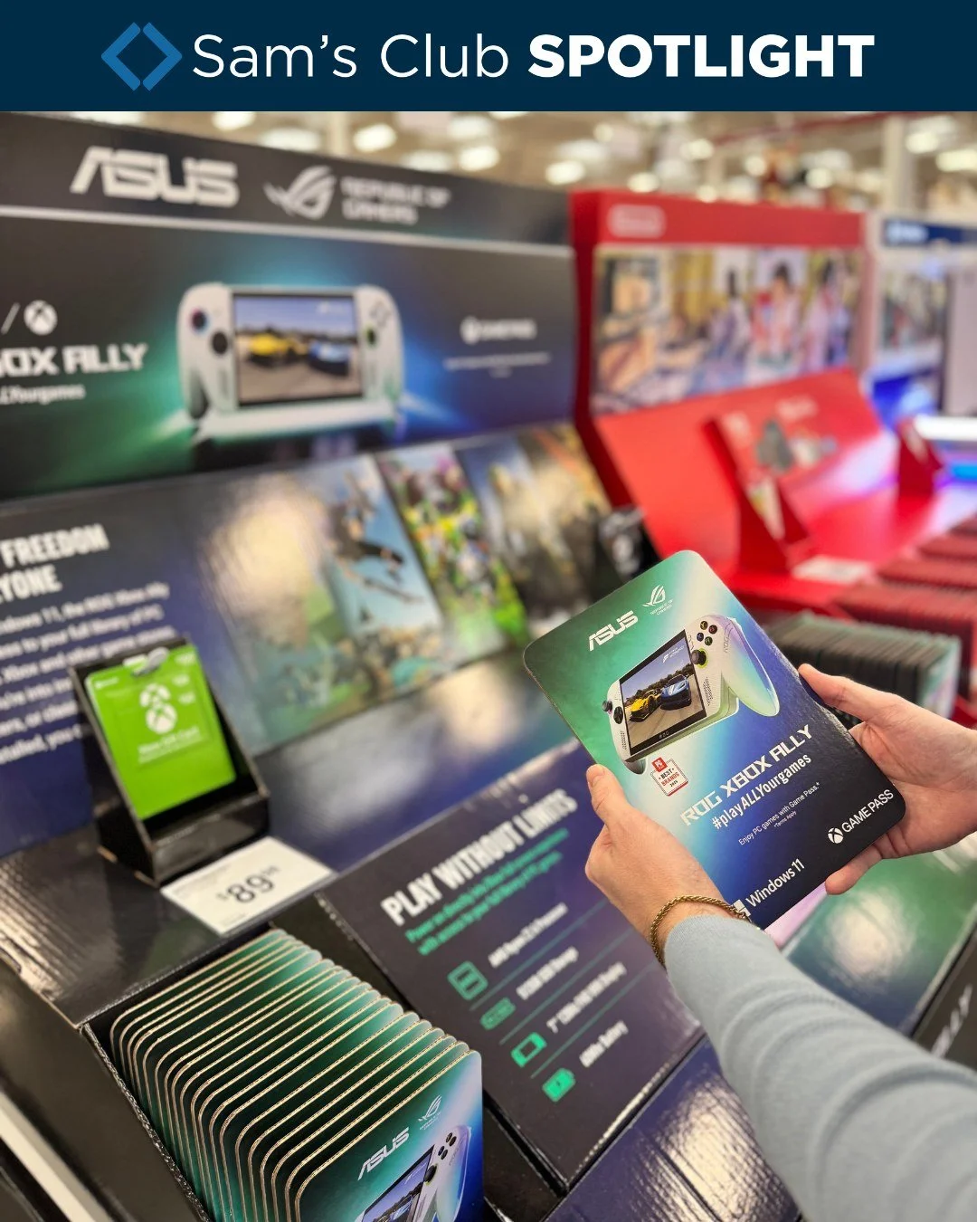 Spotlight on gaming innovation at Sam&rsquo;s Club! 🎮✨

Our team at Kendal King collaborated with @ASUS to create this high-impact ROG @Xbox Ally display, built to grab attention and highlight what makes this handheld so powerful. With bold graphics