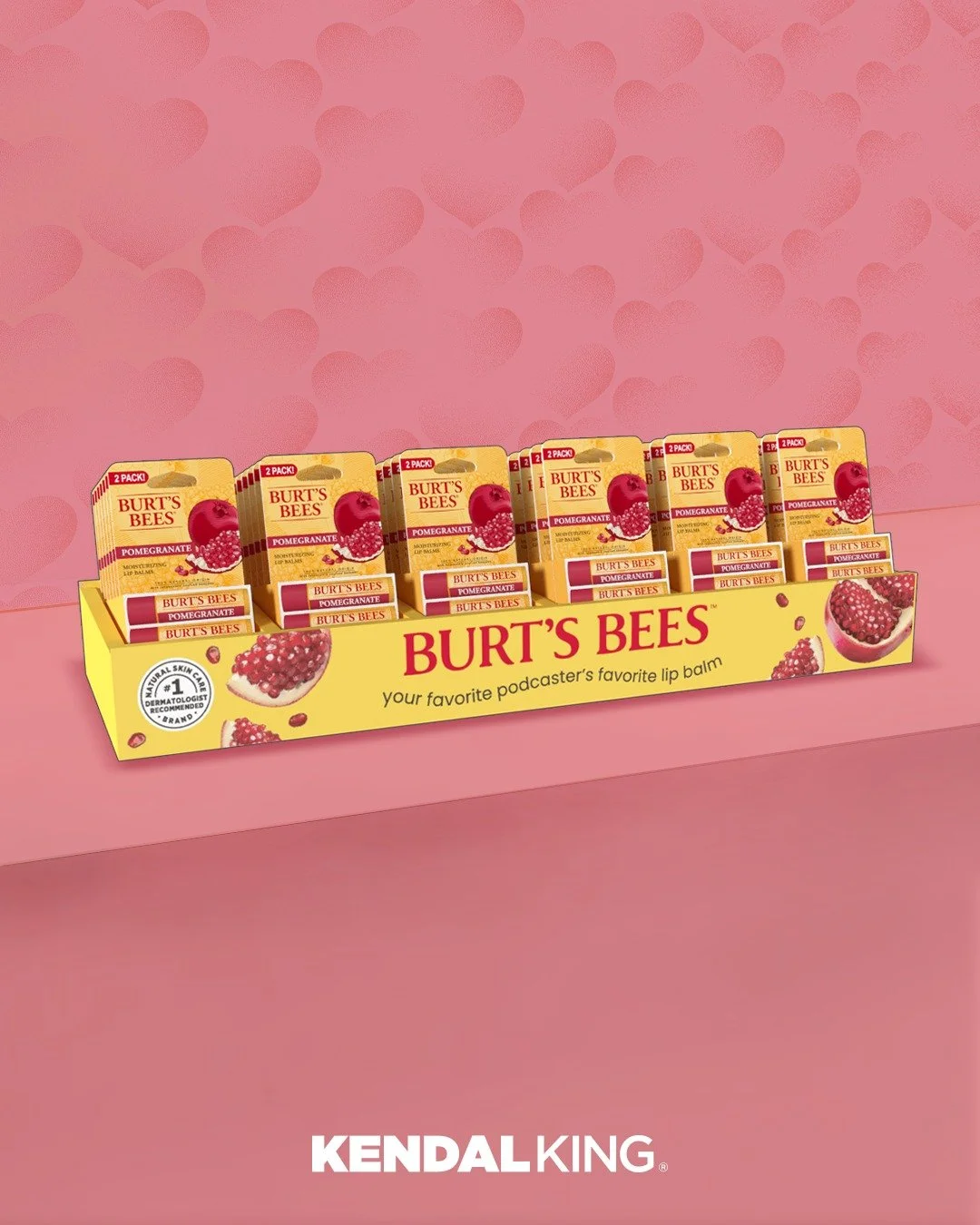 Love is in the aisle. 💕🍯

Just in time for Valentine&rsquo;s Day, this @burtsbees pomegranate PDQ tray is bringing a little extra sweetness to @target shelves. Designed to stand out with bold color, clean branding, and gift-ready appeal, this tray 