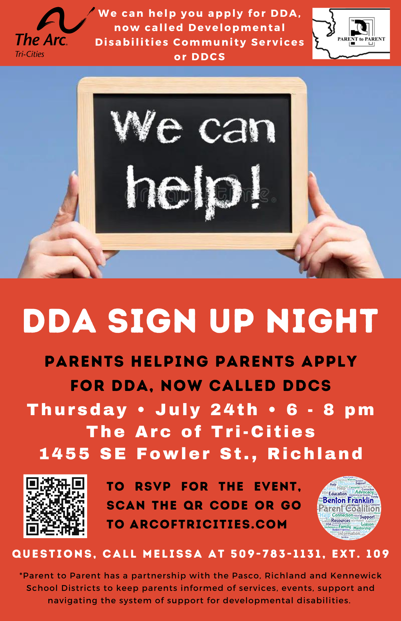 DDA Info and Sign Up Night at The Arc of Tri-Cities