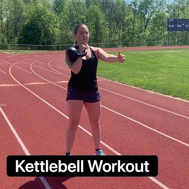 KETTLEBELL WORKOUT⁣
⁣
Here is another kettlebell workout you can do that only requires 1 bell and can be done outside or inside.⁣
⁣
5-10 rounds⁣
1. Offset Squat L⁣
2. Single Arm Swing L⁣
3. Single Arm Row L⁣
4. Repeat 1-3 on R side⁣
5. Cardio of choi