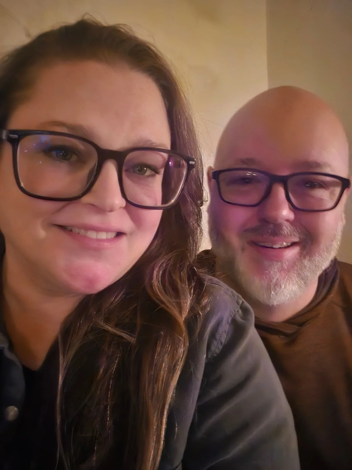 Selfie photo of a husband and wife