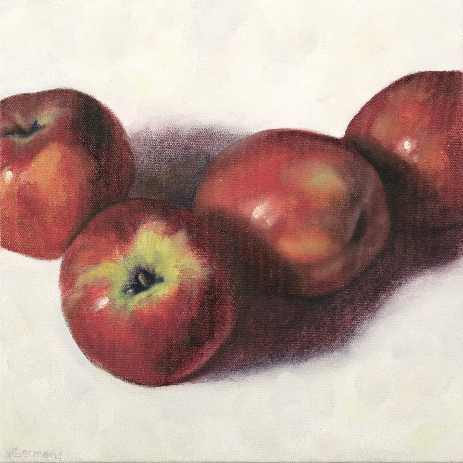 Apples - 12"x12" Oil Painting On Canvas