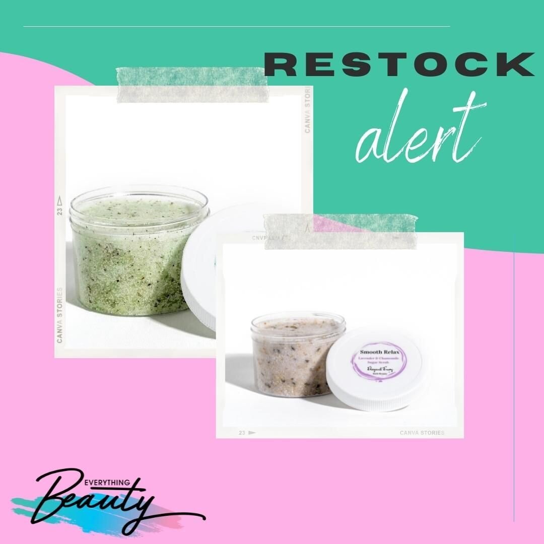 RESTOCK ALERT! Body Scrubs are now back on sale! Shop now to catch the last hours of our Cyber Monday sales. 
*
*
*
Only on everythingbeautysupply.com
*
*
*
#sale #cybermonday #blackfriday #holidaysale #skincare #womeninbusiness #smallbuiness #networ