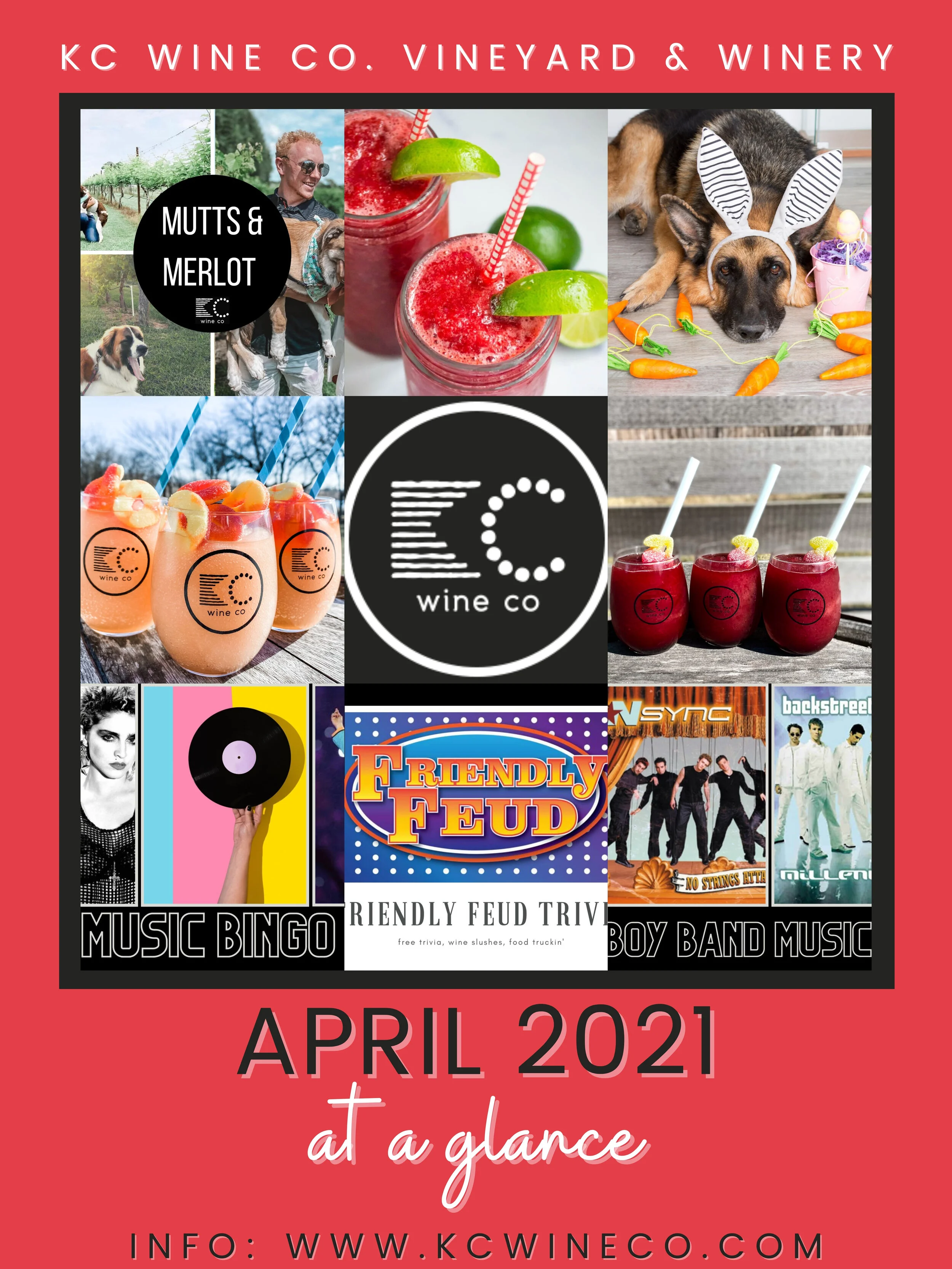 April 2021 KC Wine Co Activities &amp; Events