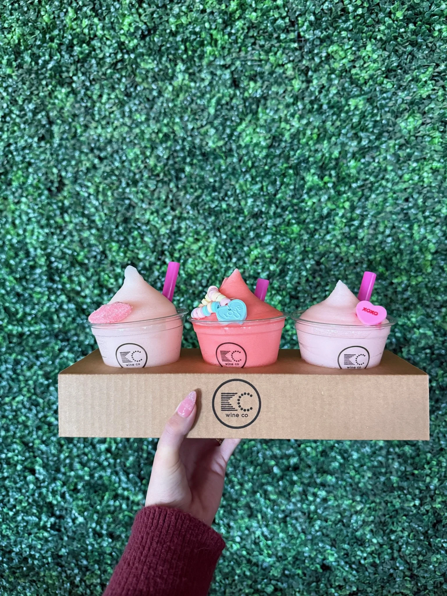 Galentine's Day Wine Slush flight