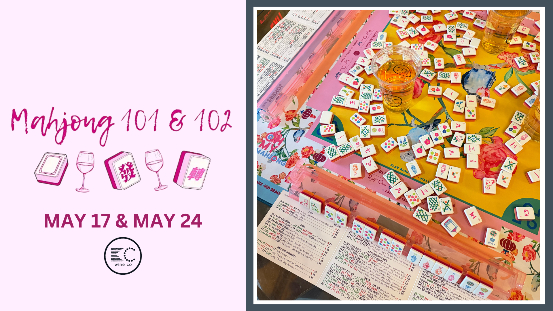 Mahjong 101 & 102 workshop