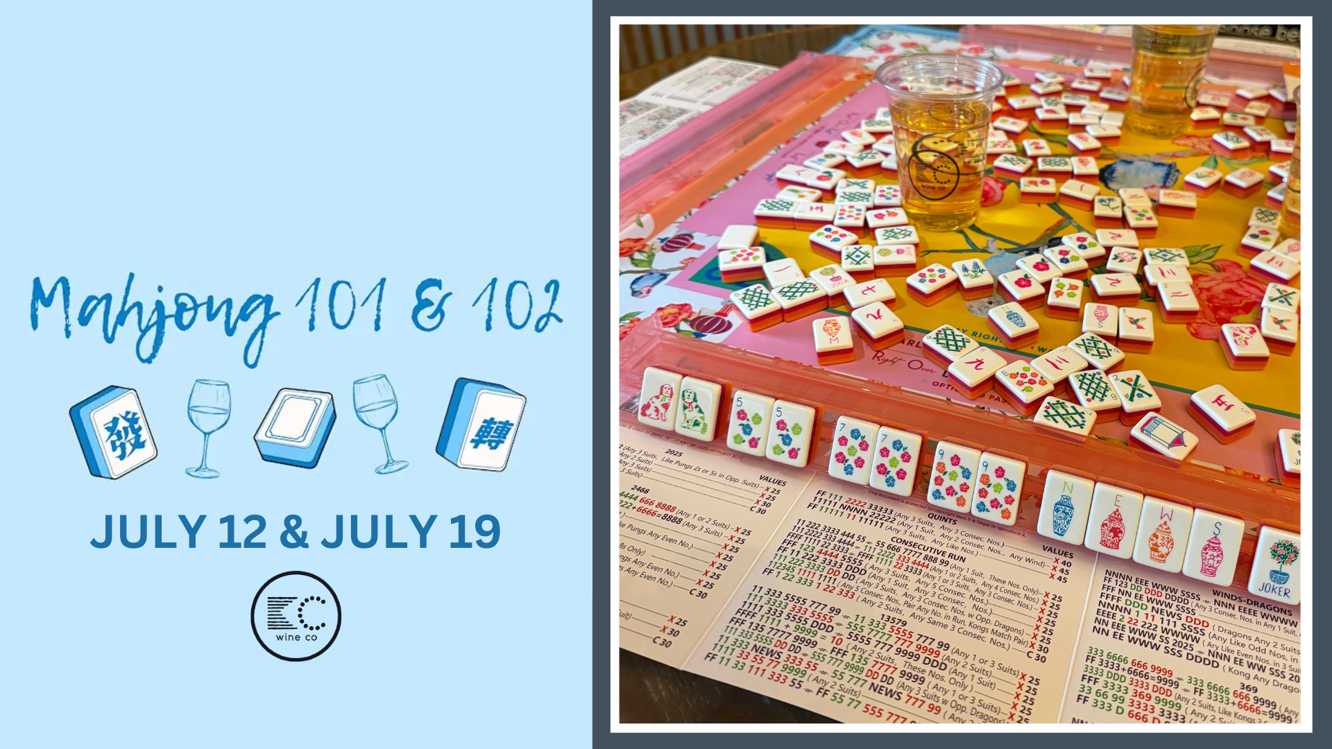 Mahjong 101 &amp; 102 workshop 