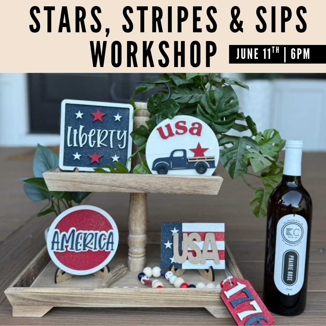Patriotic Tiered Tray Workshop {ticketed} 