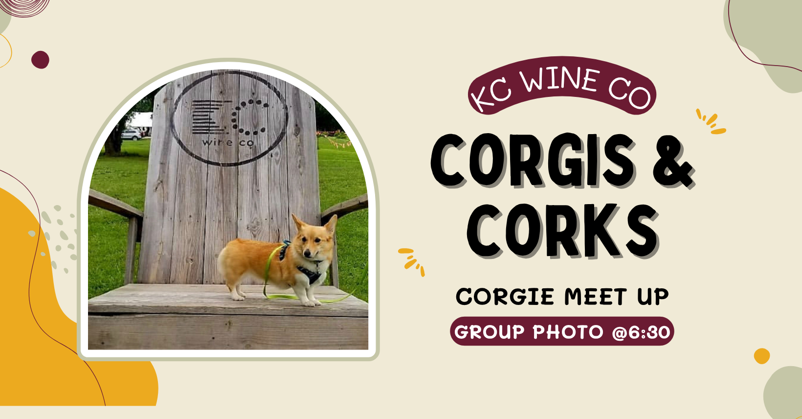 Corgis & Corks: A Vineyard Corgi Meet Up