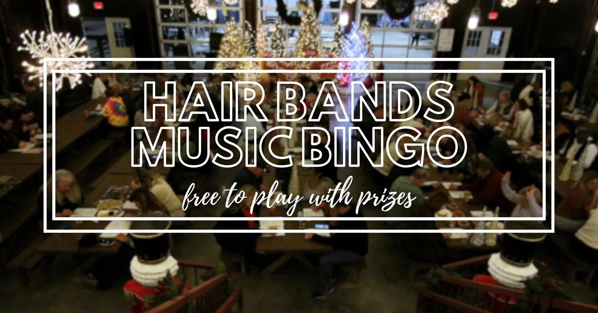 Hair Bands Music Bingo
