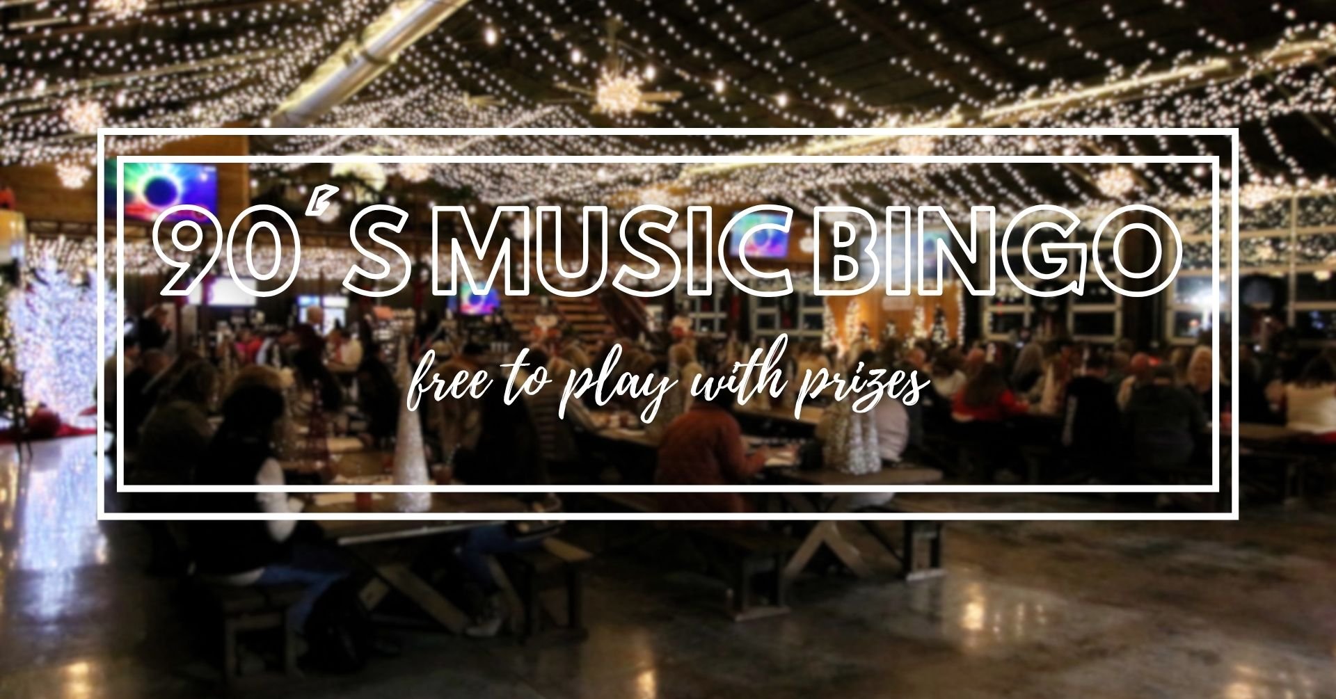FREE 90's Music Bingo