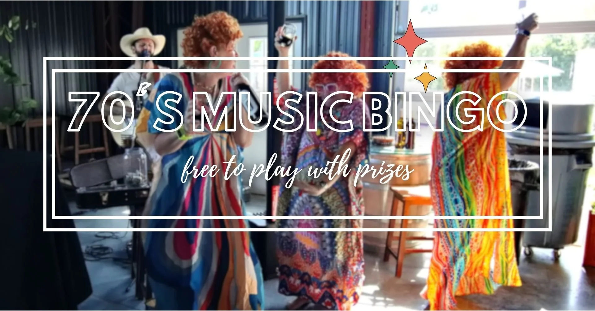 FREE 70's Music Bingo & Mrs. Roper's Romp