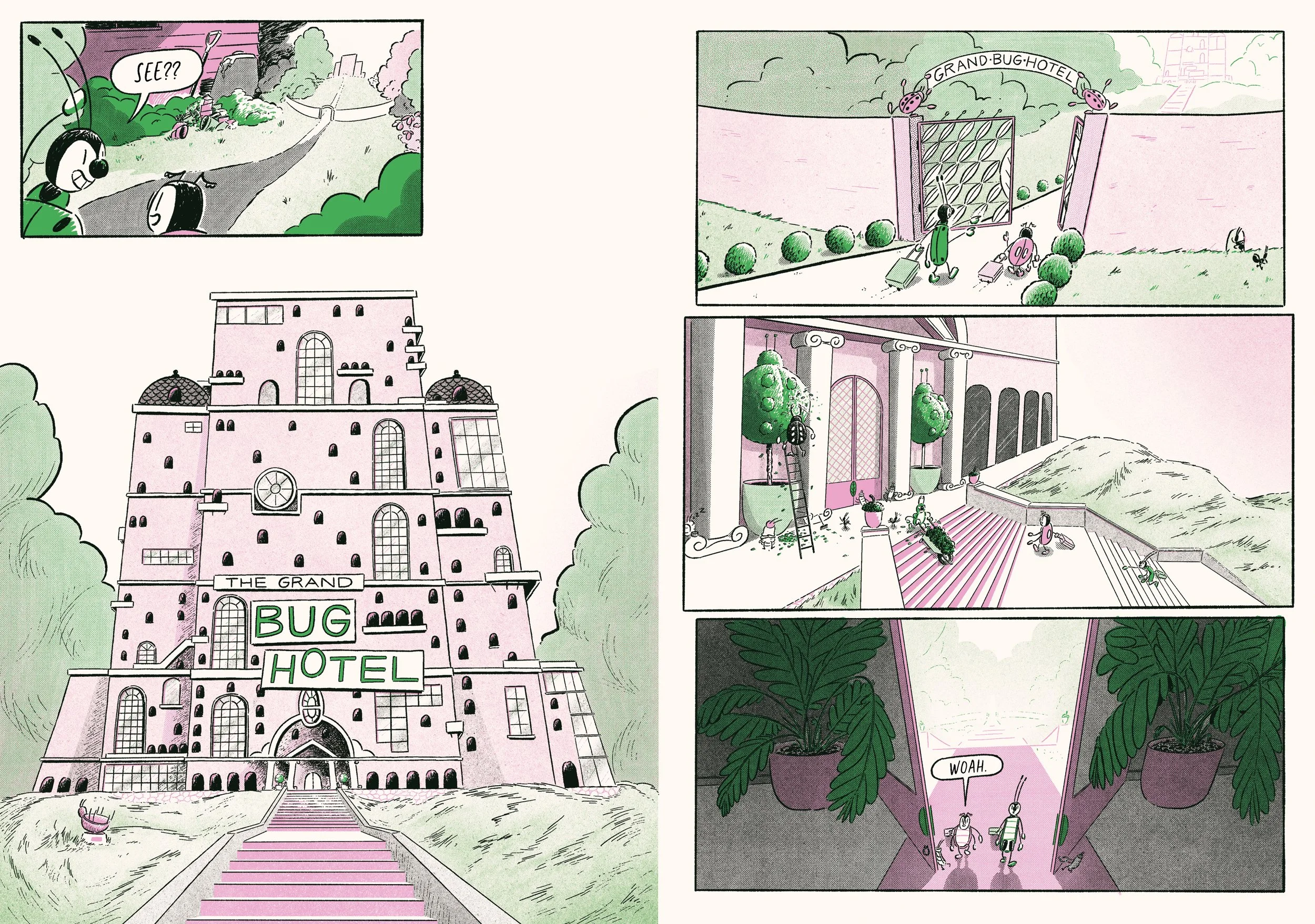 Graphic novel The Grand Bug Hotel