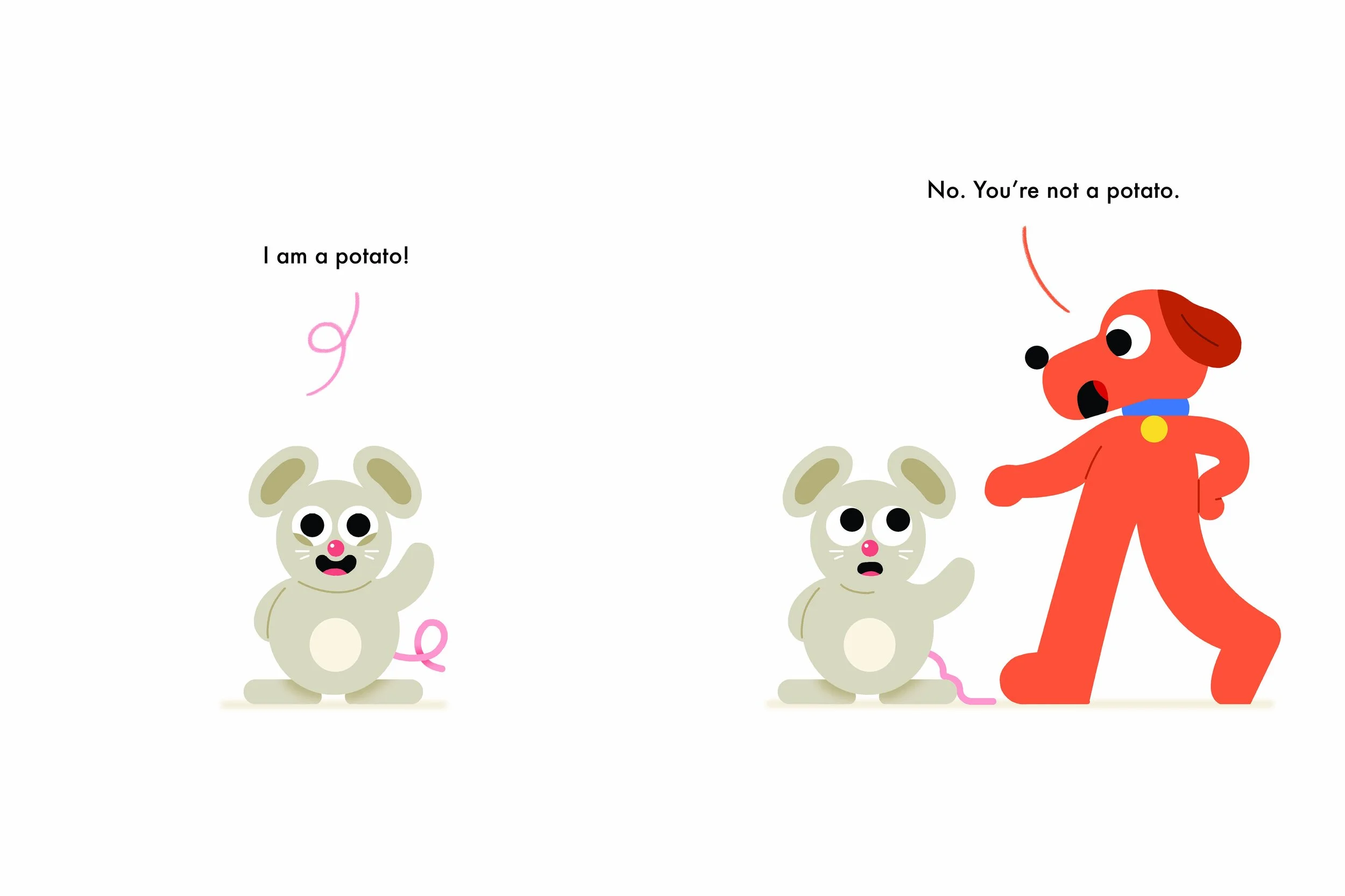 Inside page from I Am a Potato