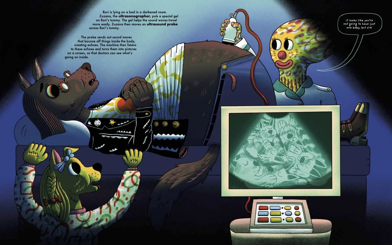 Pagespread from The Hospital for Mythological Creatures