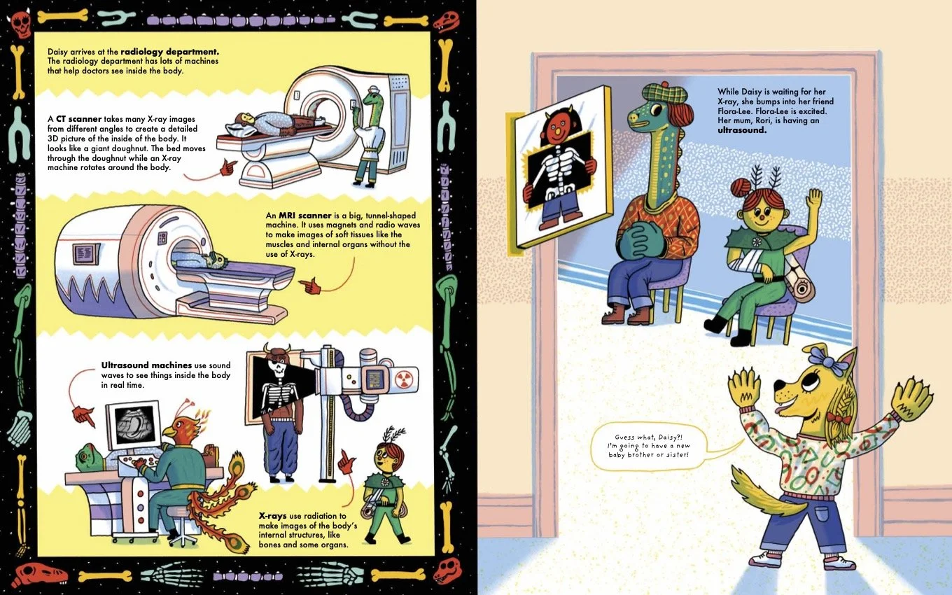 Pagespread from The Hospital for Mythological Creatures