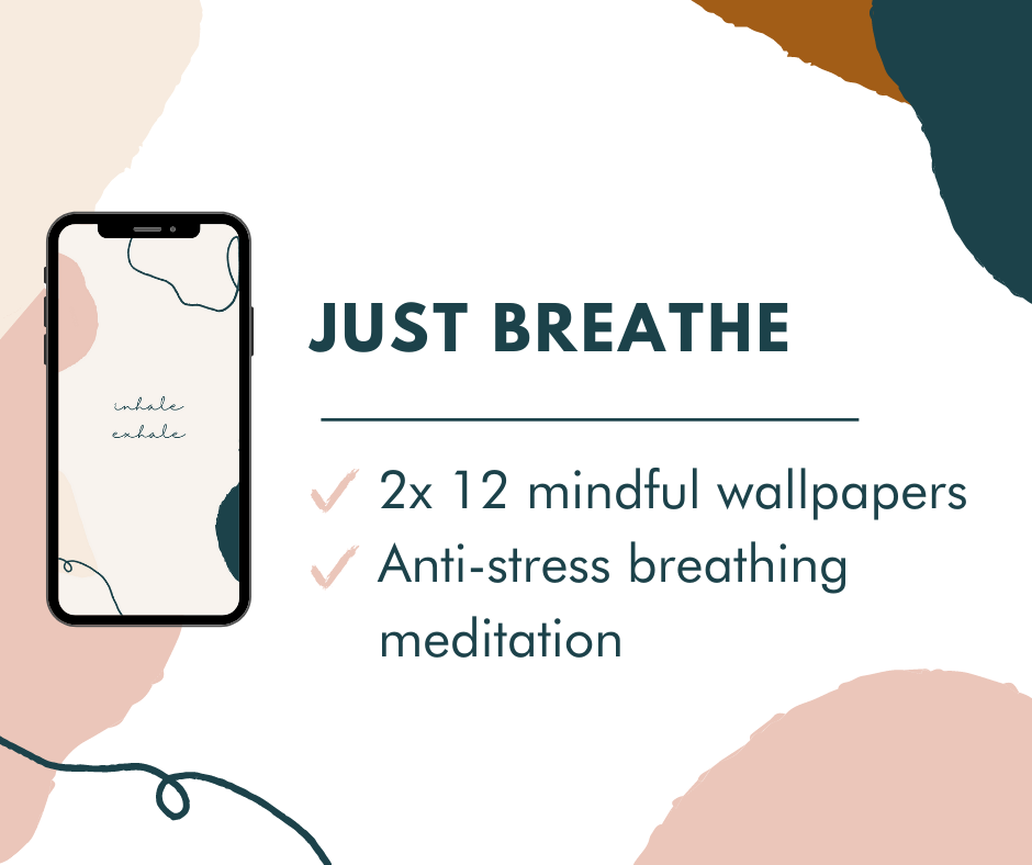 Just Breathe: mindful phone wallpapers + guided meditation