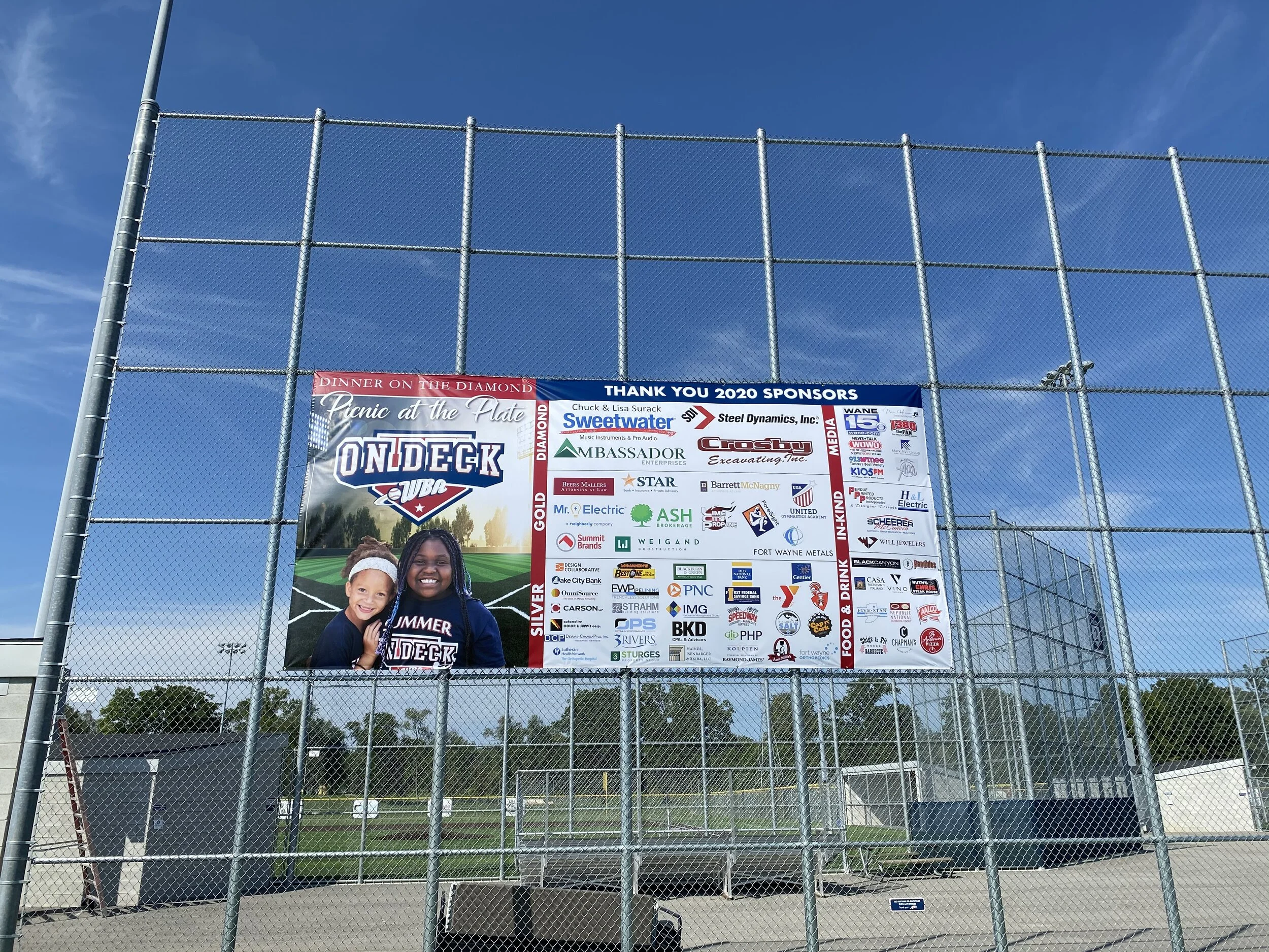 Sponsor Banner for Annual Fundraising Event