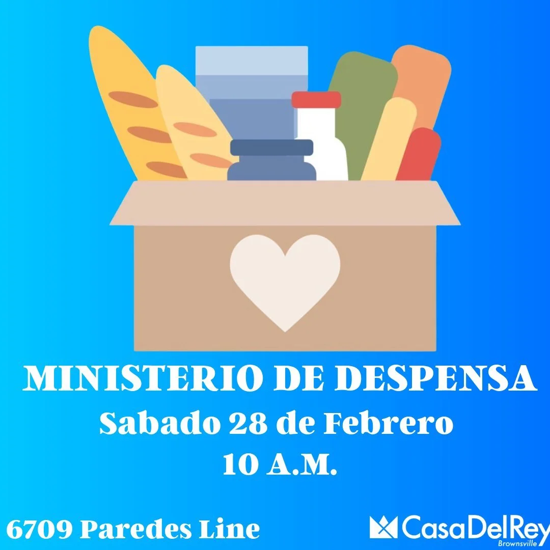 !Eres bienvenido!
Este Sabado 28 de febrero a las 10 de la ma&ntilde;ana estaremos dando despensa para servir a nuestra comunidad 🙌

6709 Paredes Line Rd.

📍Todos pueden asistir 🆓 Sin costo ‼Mientras duren suministros Lleguen con tiempo