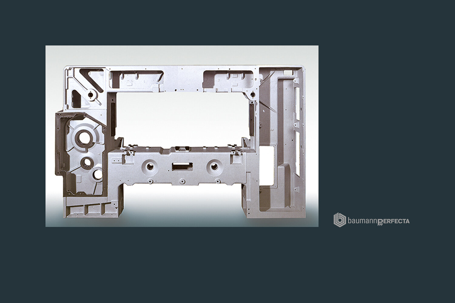 DOUBLE ENCLOSED SINGLE PIECE MACHINE FRAME