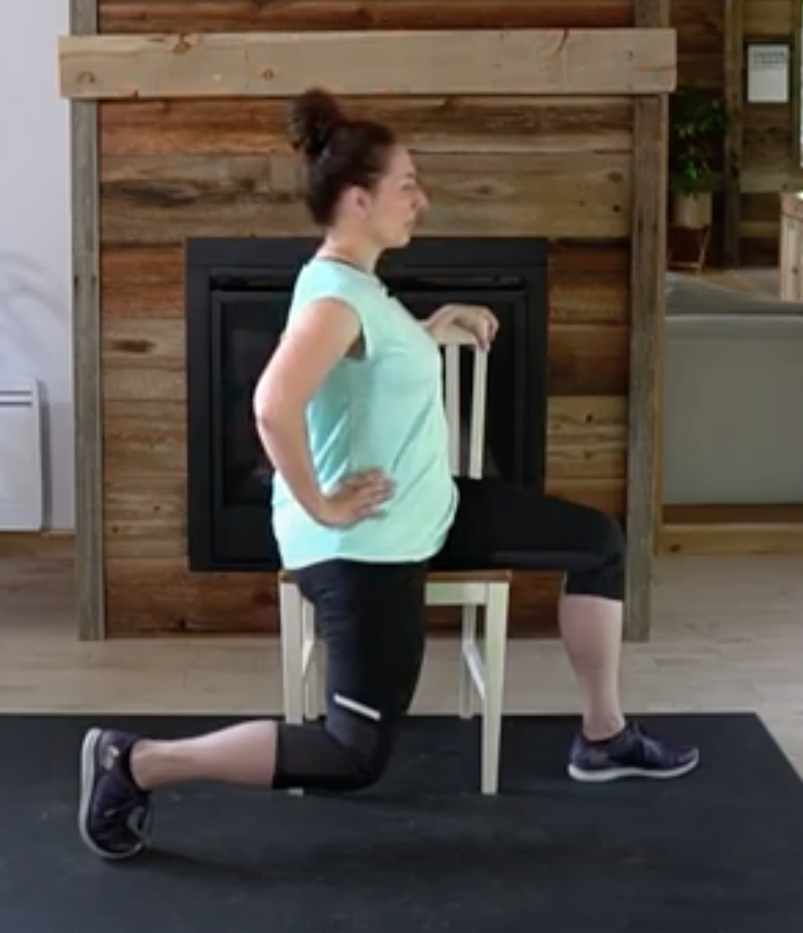 Étirements sur chaise