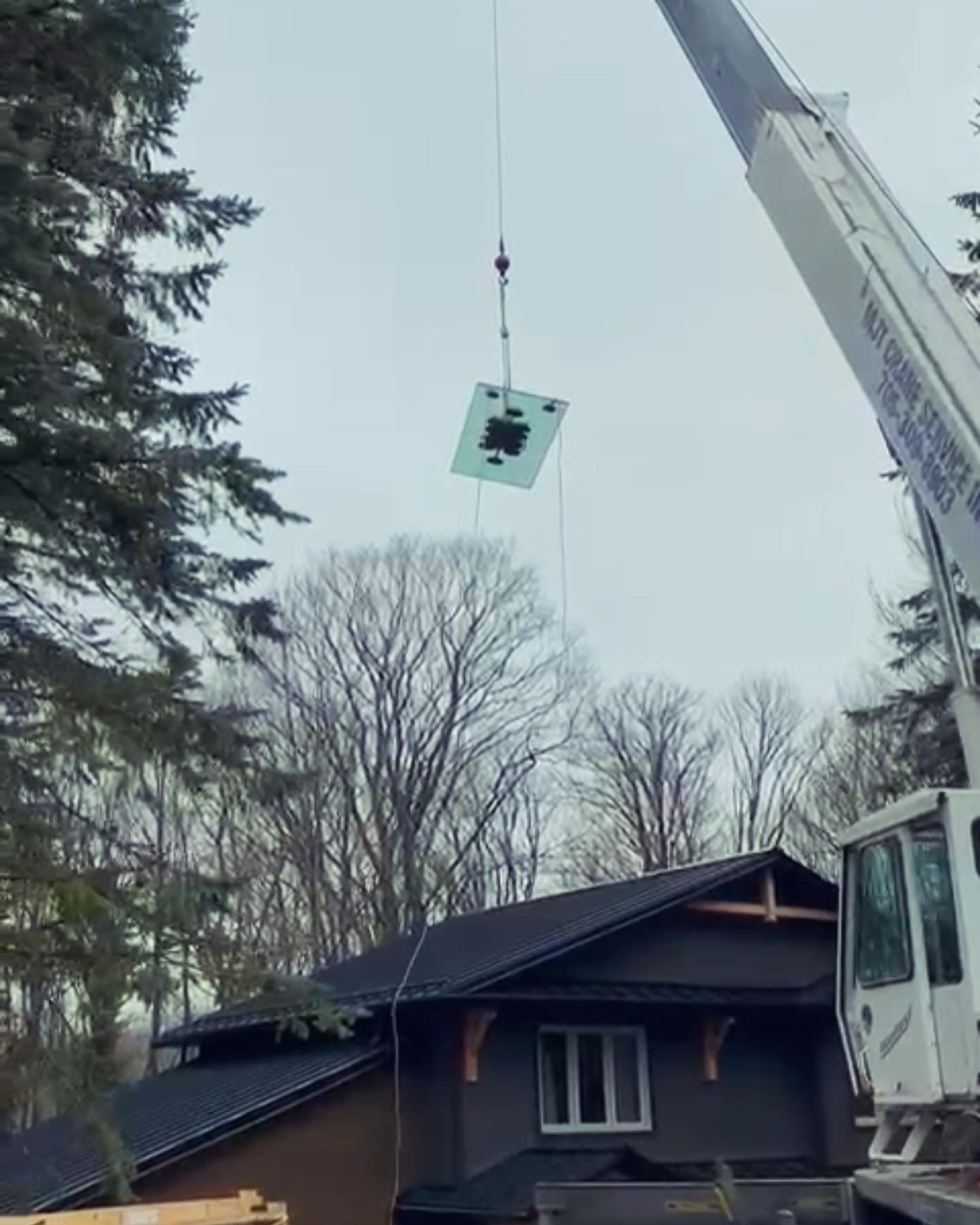 Where there&rsquo;s a will there&rsquo;s a way - crane day for an incredible glass install !!