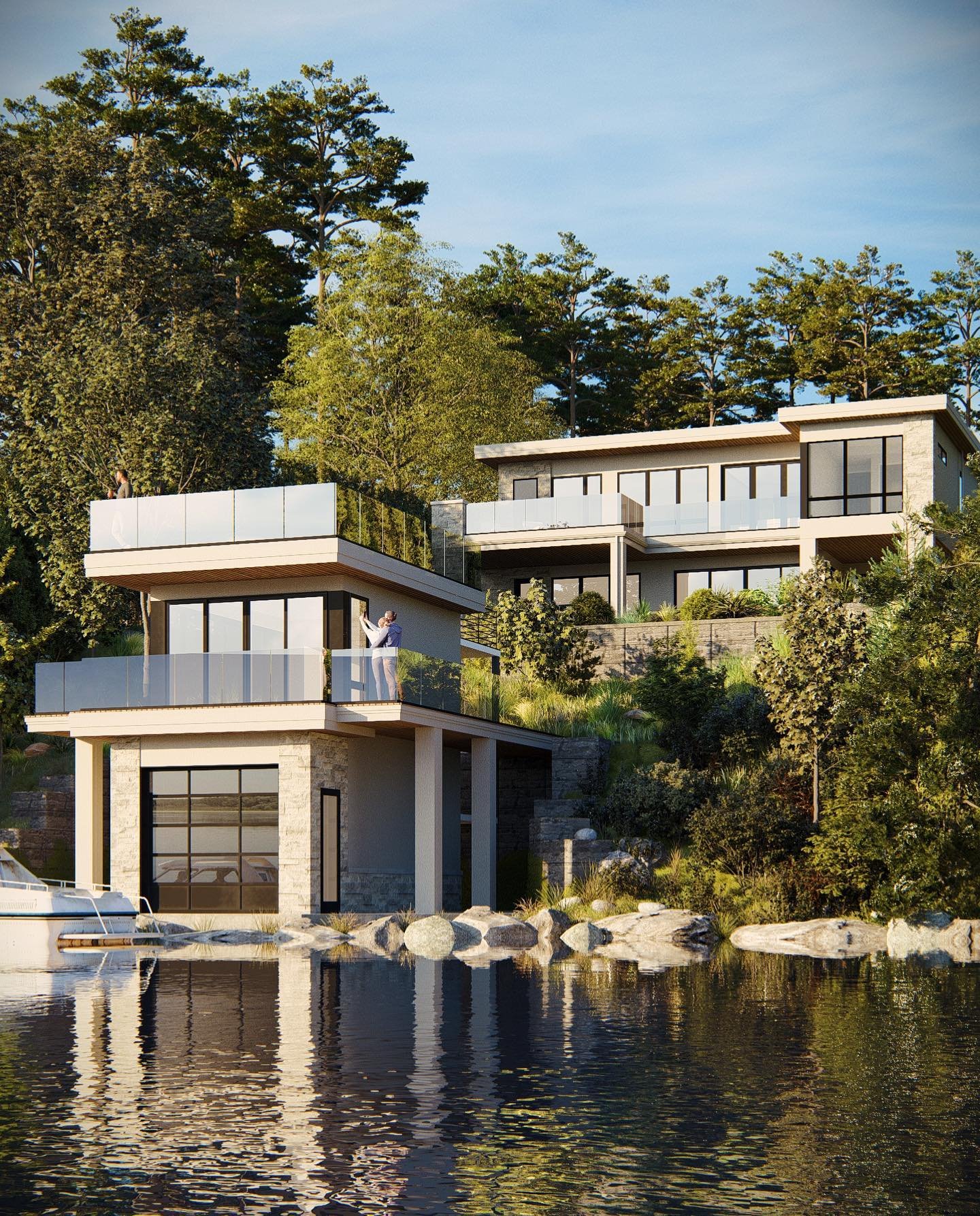 We can&rsquo;t wait to see this one come together on #lakesimcoe #waterfrontluxury #realestate @customcaddinc