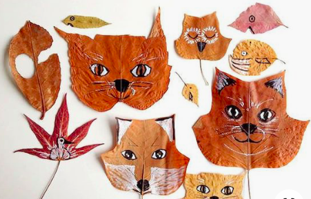 Leaf Art for Bigger Littles  