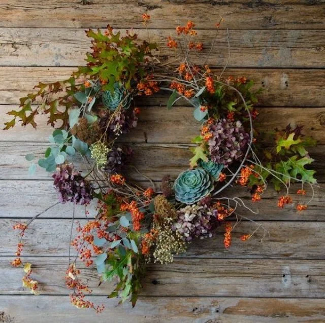 Foraged Fall Wreath