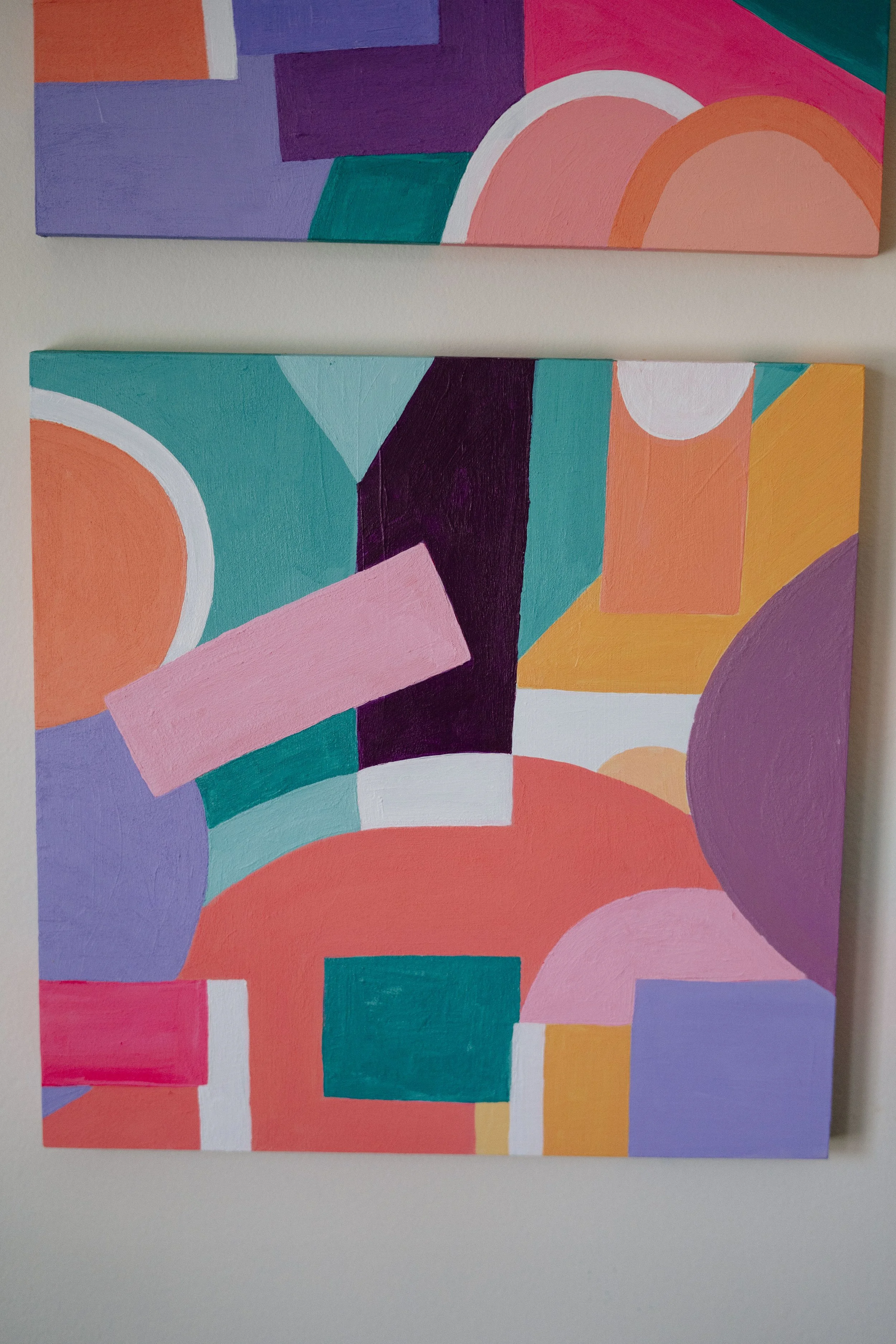 Does He LIKE Like Me? - Ready to Ship - 10x10 Acrylic on Wood Board