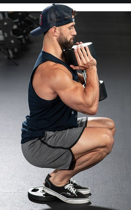  Heel Elevated Goblet Squat 