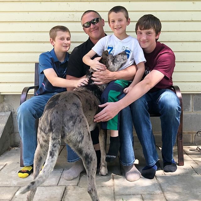 Today we celebrate our Dad.  Thank you God for blessing my boys with a God-fearing, kind, patient dad.❤️ Happy Father&rsquo;s Day to my husband, dad, and father in law.  We love you!

#blessedfamily #christianfamily #godisgood #boydad #farmboys #farm