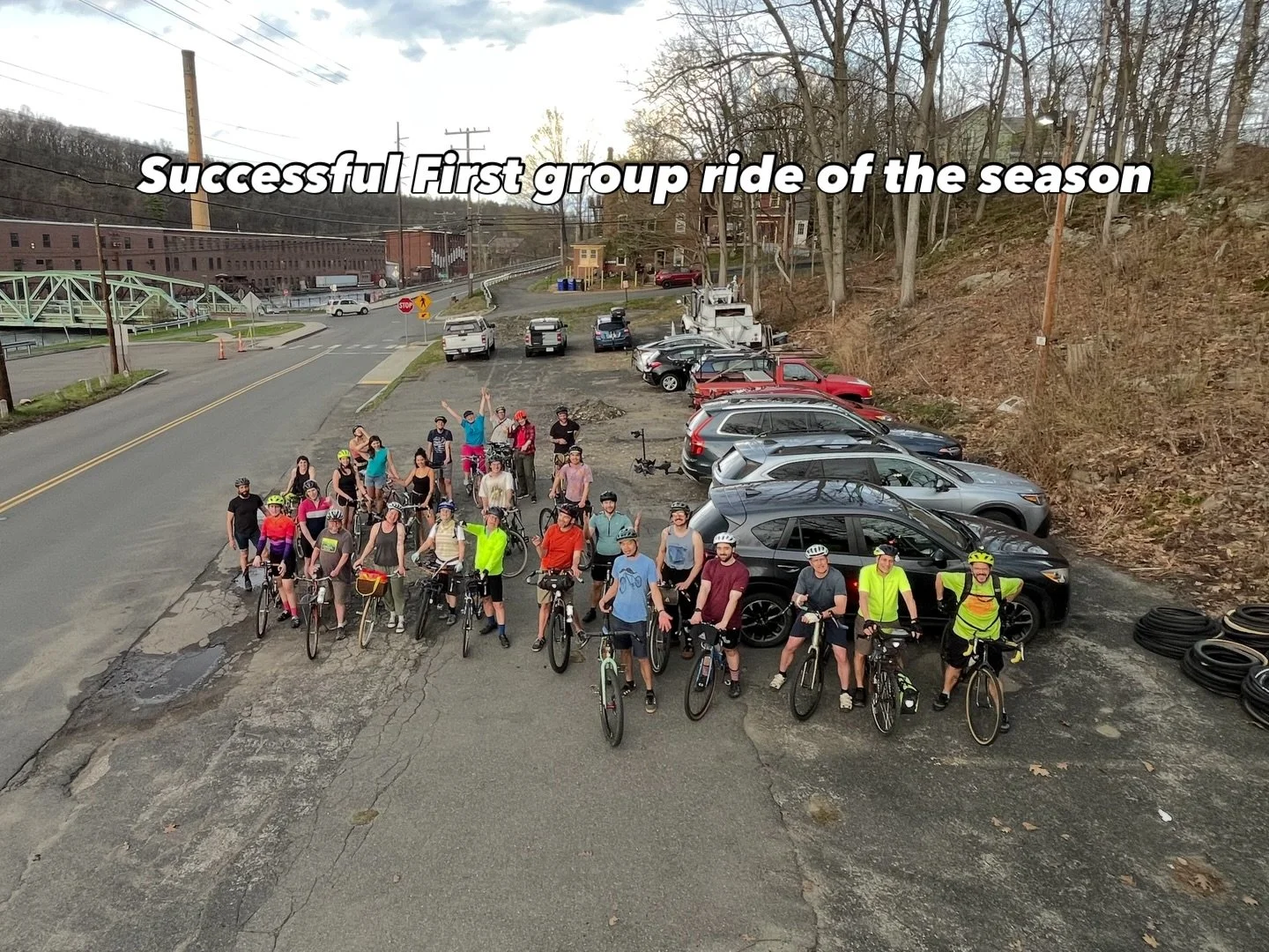 Hi Everyone,

It&rsquo;s spring and the weather is getting warmer, which means it&rsquo;s time to ride bikes again!!
Thanks to everyone who came out last week, we had a stellar turnout with ~30 riders all together! 

This season, our weekly group rid
