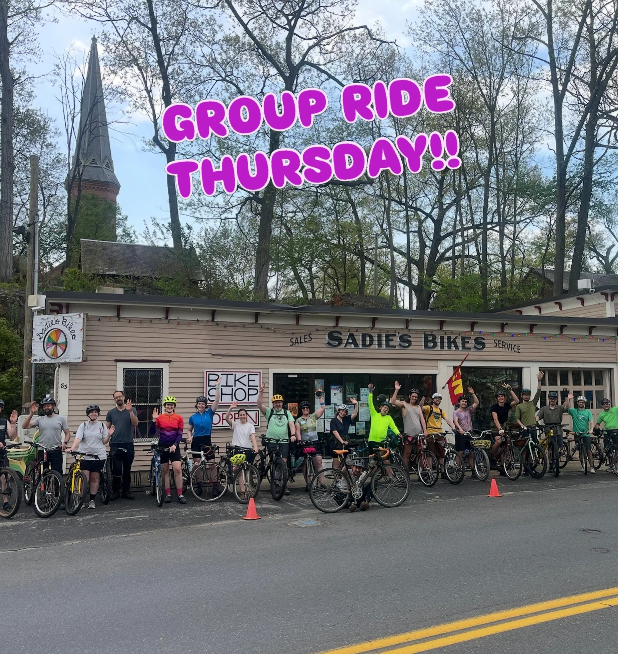 Hi Folks,

We got another group ride coming up this Thursday! 

The plan for the longer ride is a 23-mile, 30% unpaved route through Montague and Gill. There are a couple of rough, unmaintained forest road sections, but nothing too intense. I would r