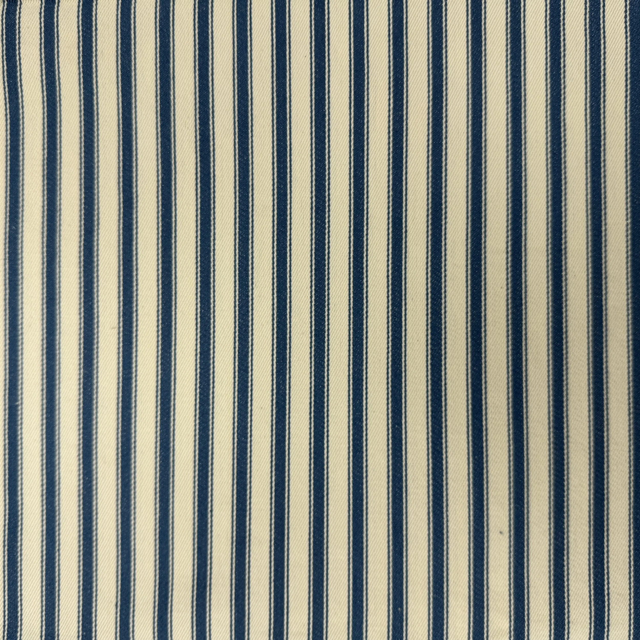 Canvas Ticking Stripes - Light Denim