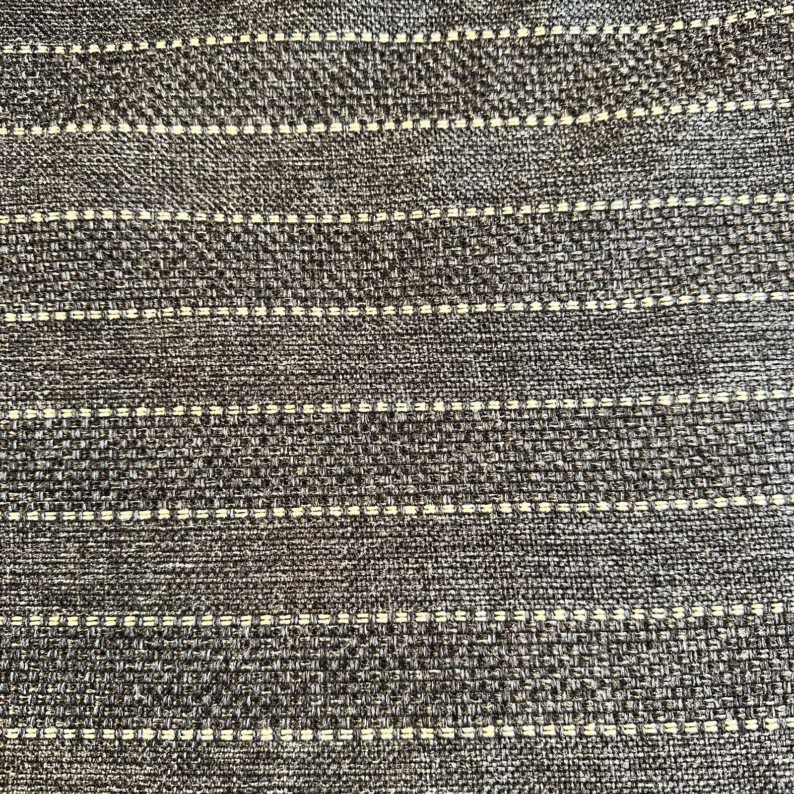 ULTIMATE CRAFT - Furnishing and Upholstery Fabric (Black/Cream, Stripes)