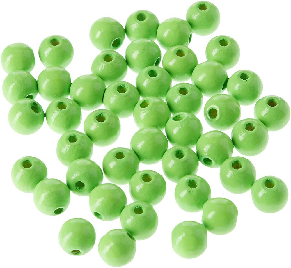 Efco 6mm Neon Yellow Wooden Threading Beads Adults Crafts 4051856128598 65pk: 