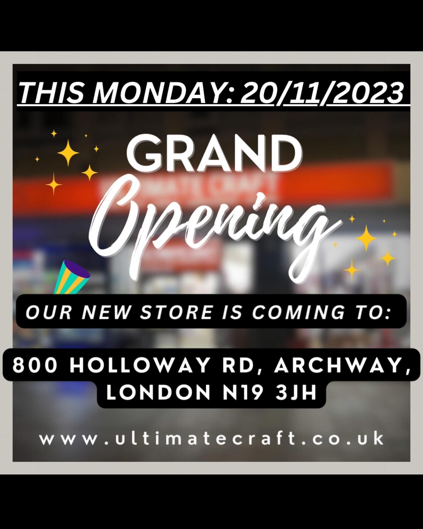 ‼️BIG ANNOUNCEMENT! We have a NEW London store! Archway.‼️
Come for the grand opening on 20/11/2023 and shop the best selection of Fabrics, Knitting and Haberdashery in town!😍
And who knows, there might be a discount coming for the online store too!