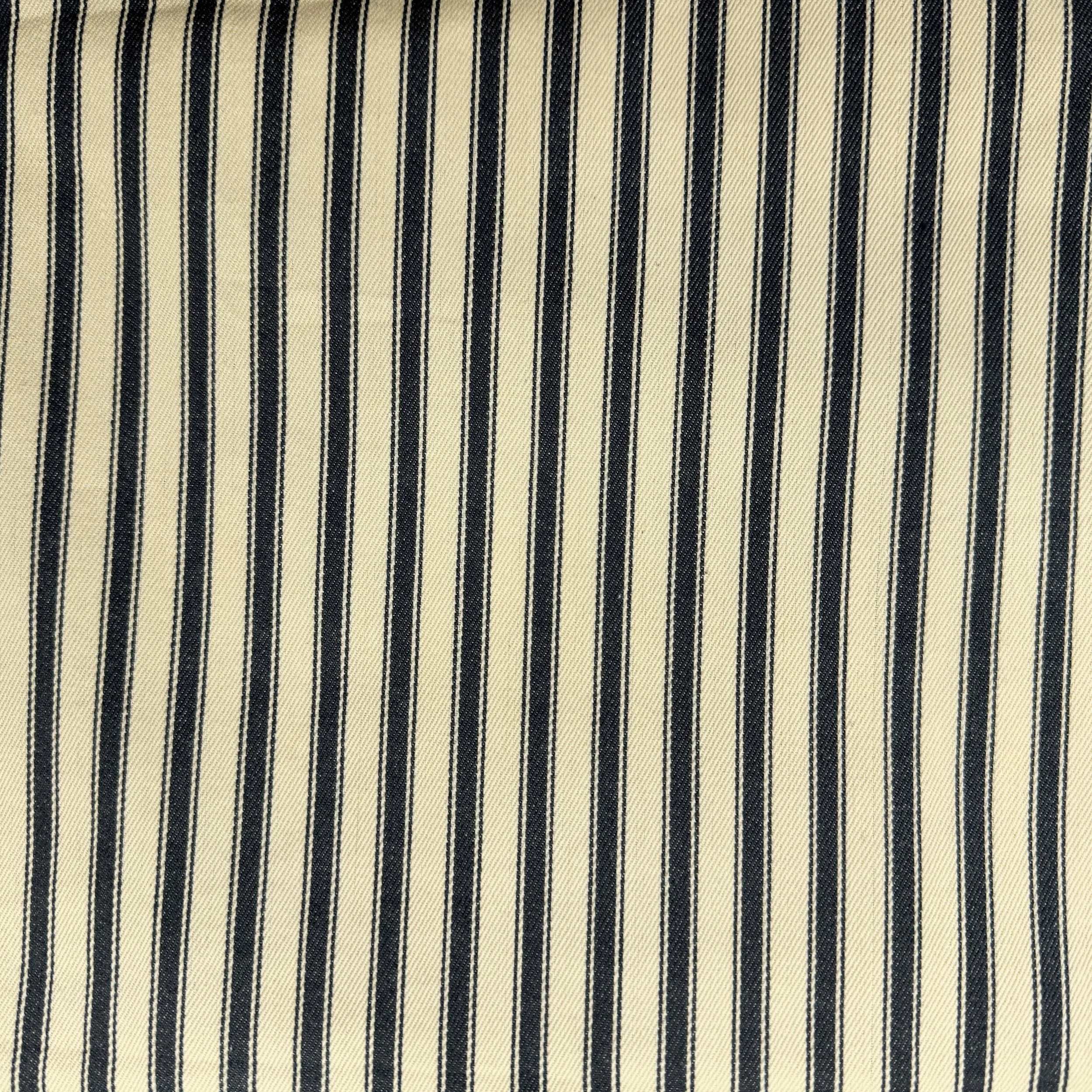 Canvas Ticking Stripes - Dark Grey
