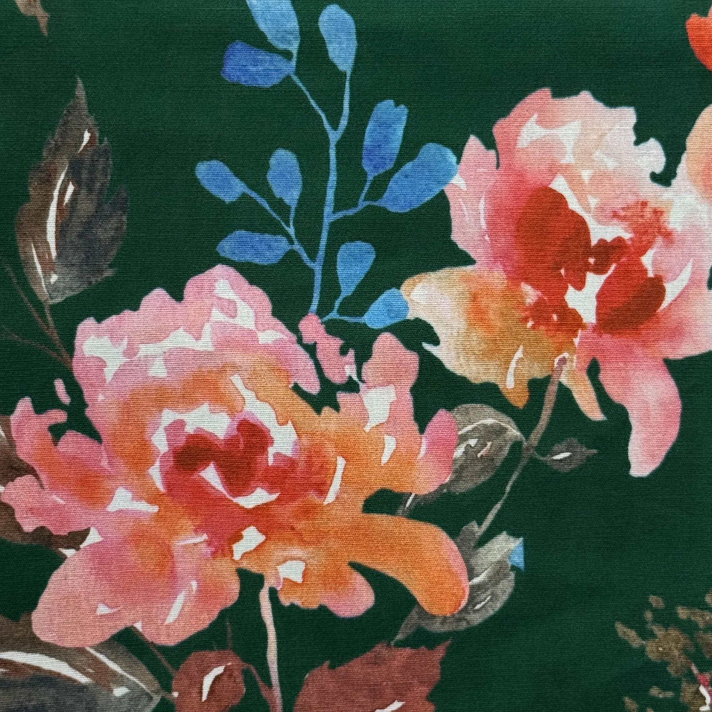 Cotton Spandex Digital Print - Green Whisper