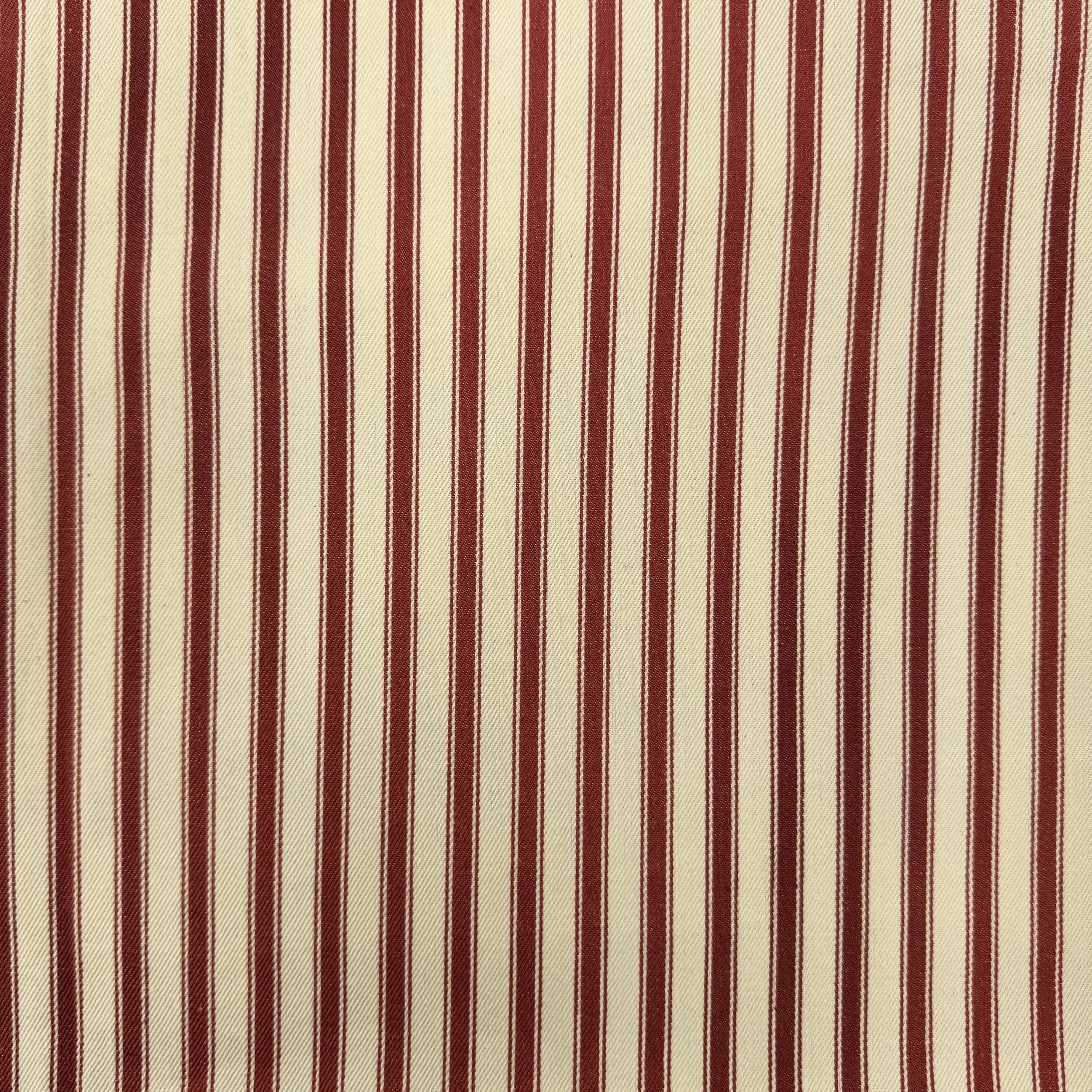 Canvas Ticking Stripes - Fire Whirl