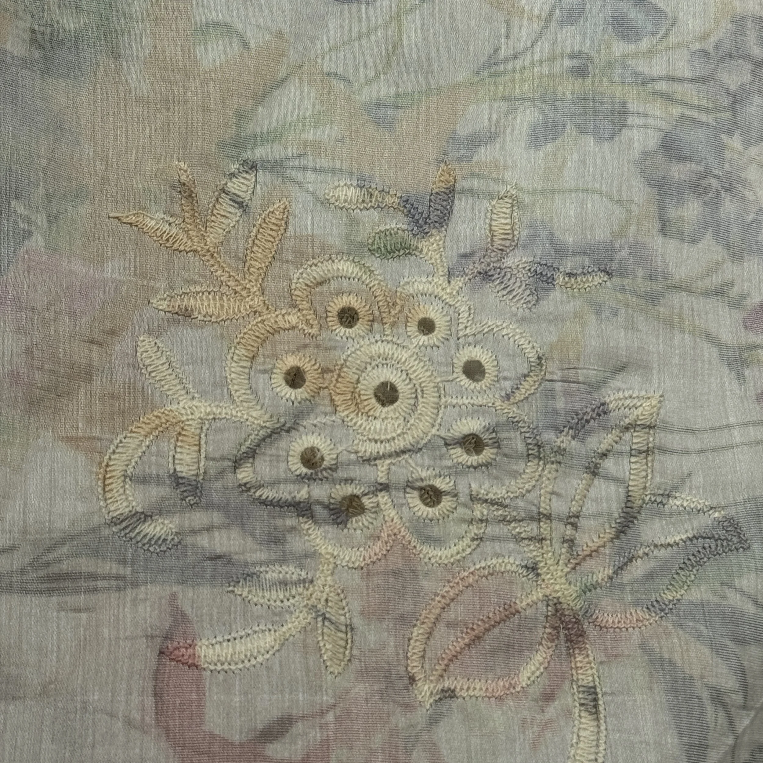 Bamboo Nylon Embroidery with Digital Print - Design Code : 3