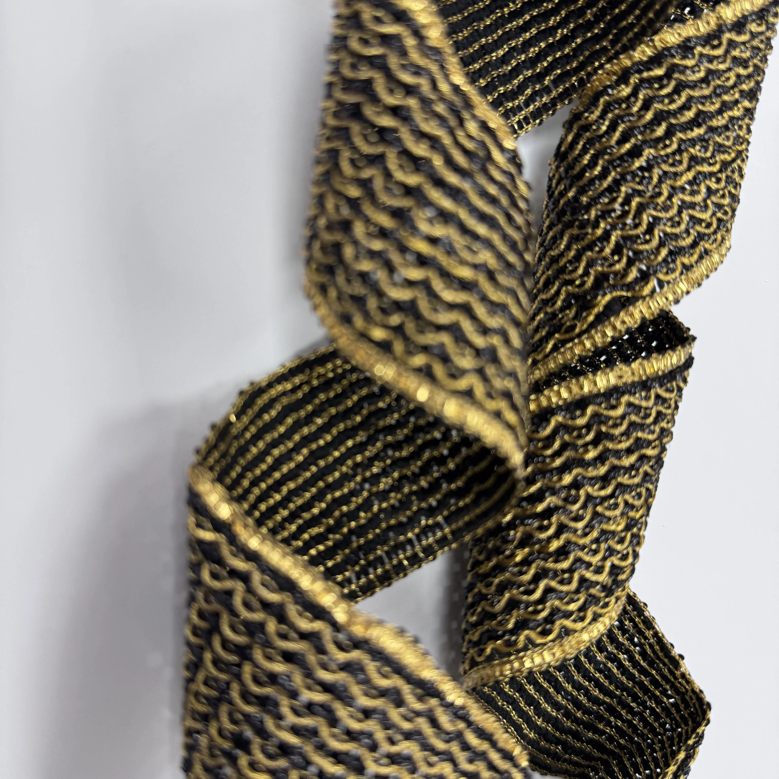 Regal Noir Gold Lace - Black & Antique Gold