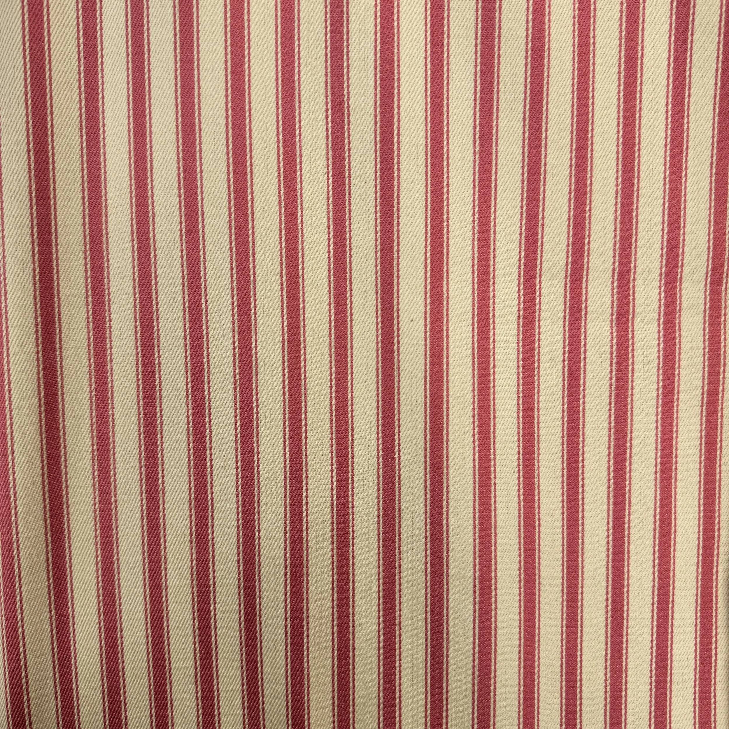 Canvas Ticking Stripes - Tea Rose