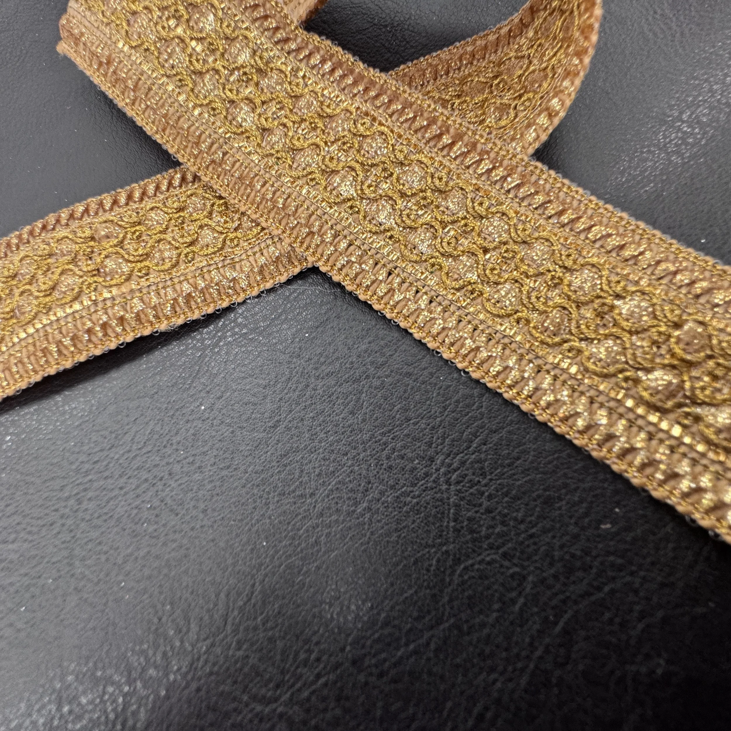 Intricate Weave Lace - Golden Peach