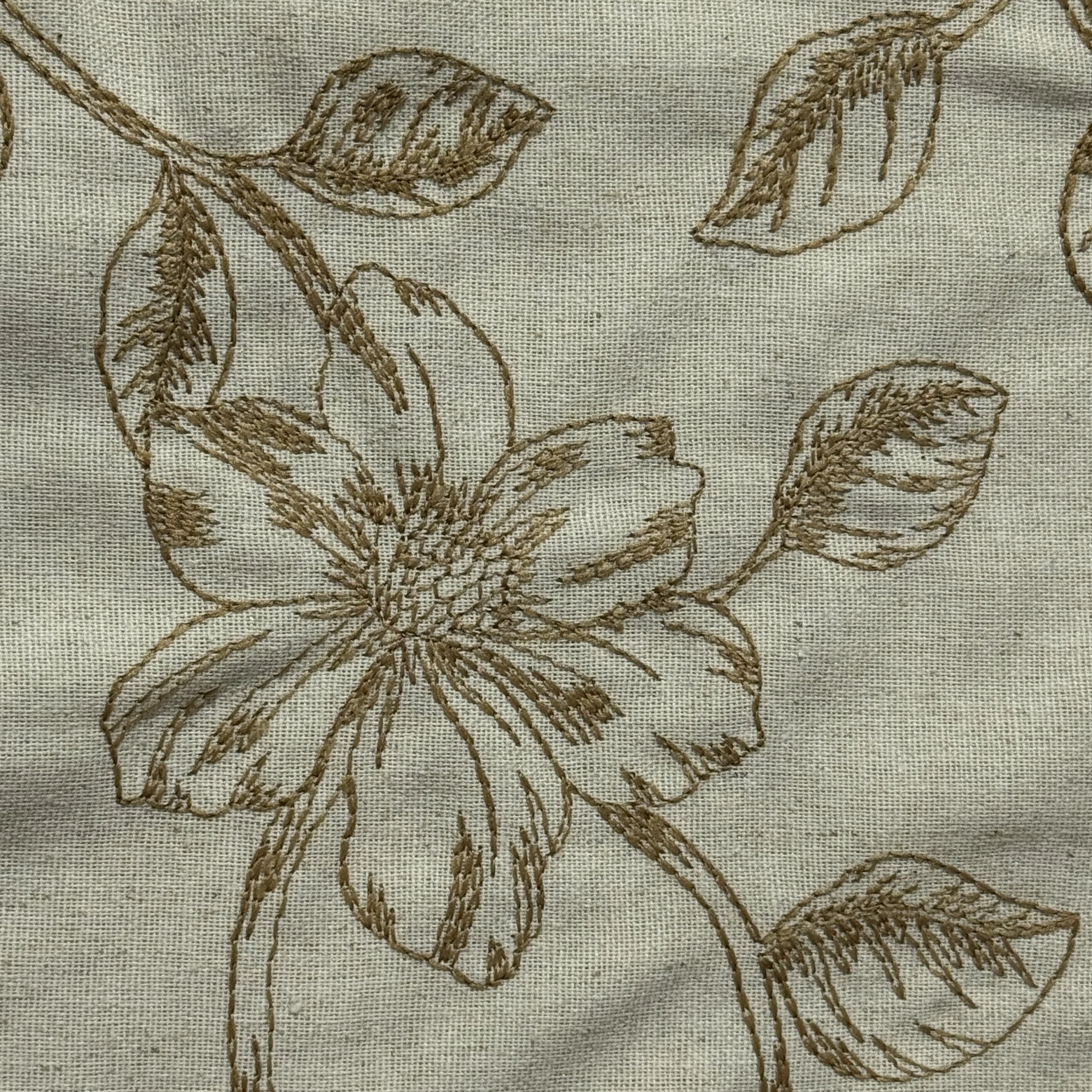 Two Tone Linen Embroidery - Design 2 - Colour 1