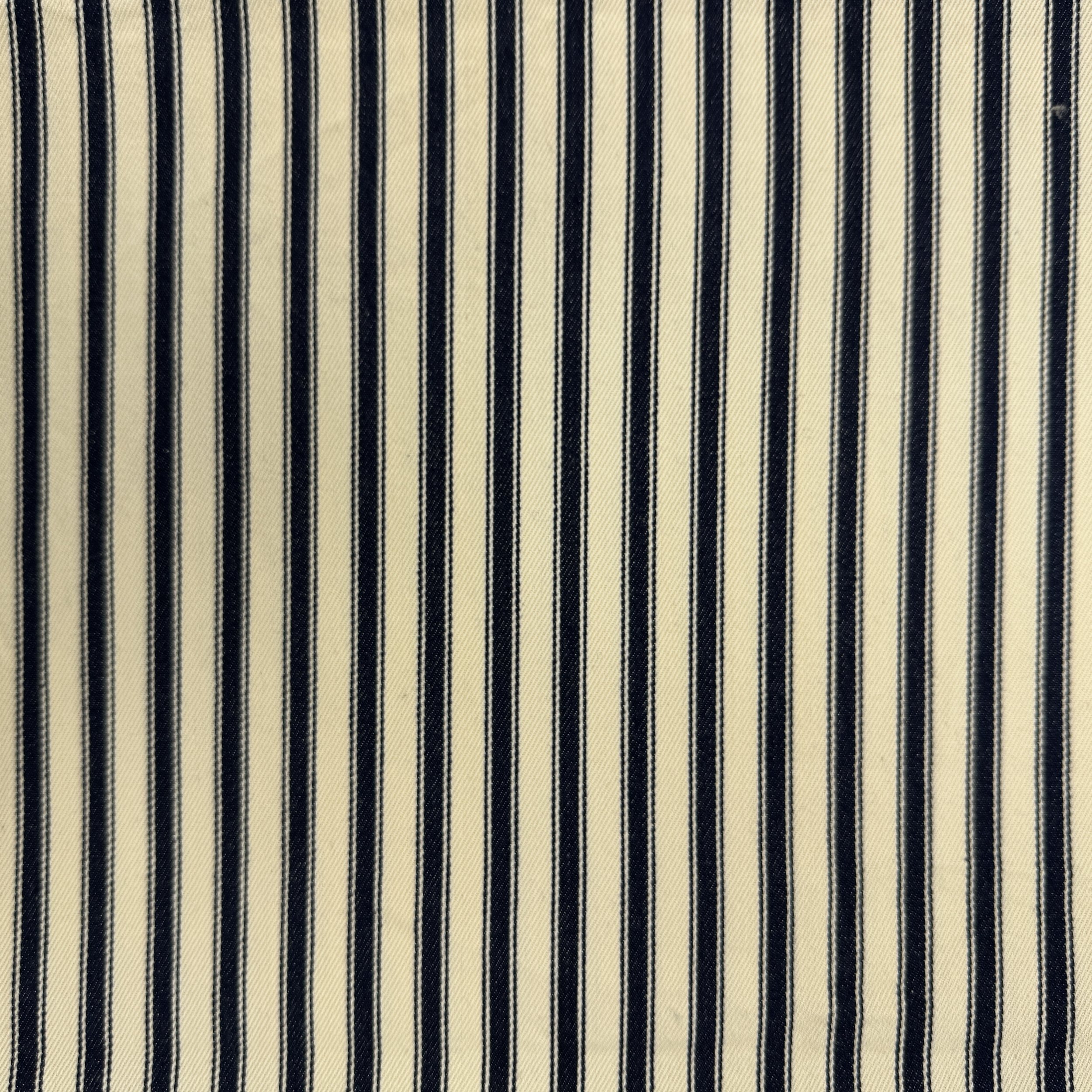 Canvas Ticking Stripes - Navy