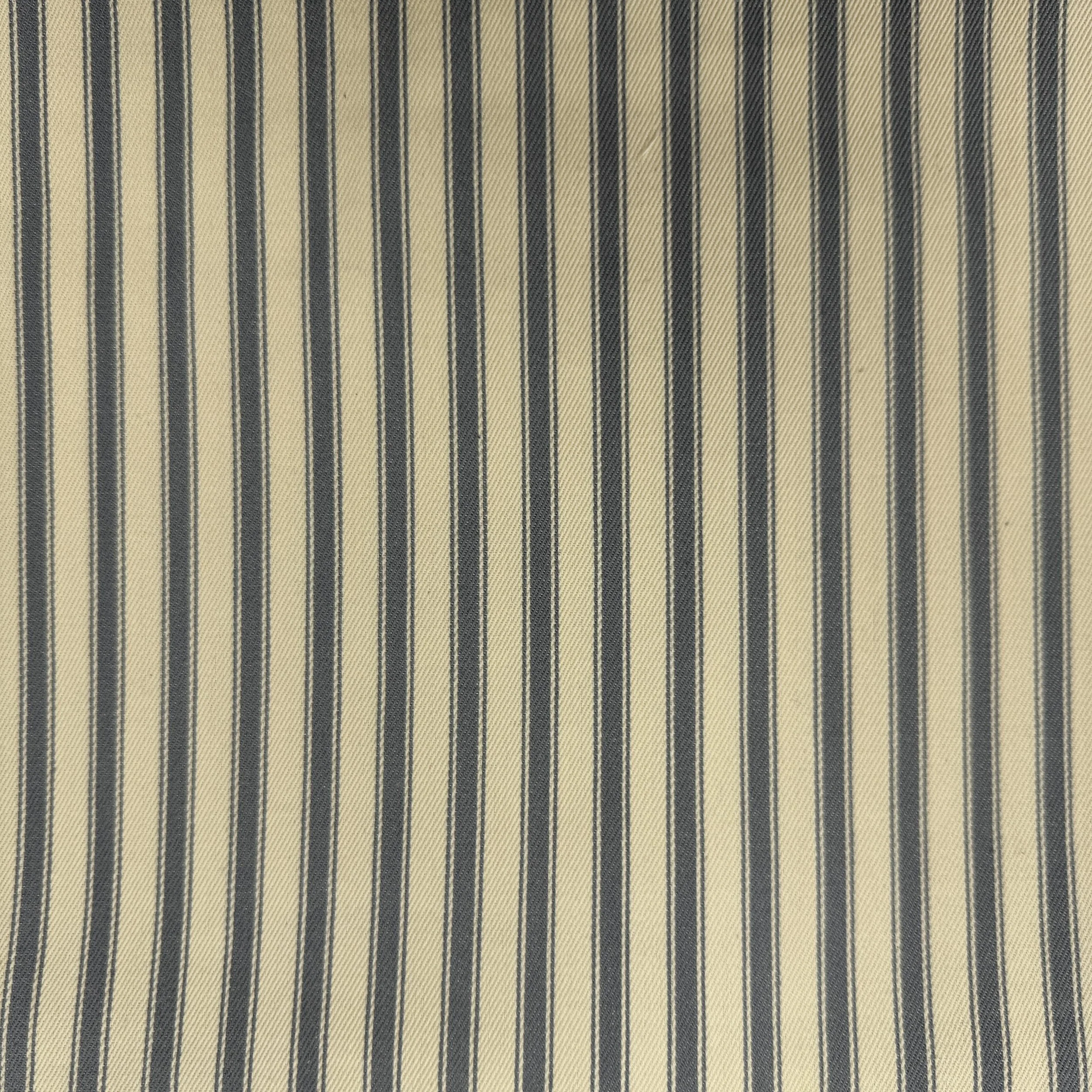 Canvas Ticking Stripes - Steel
